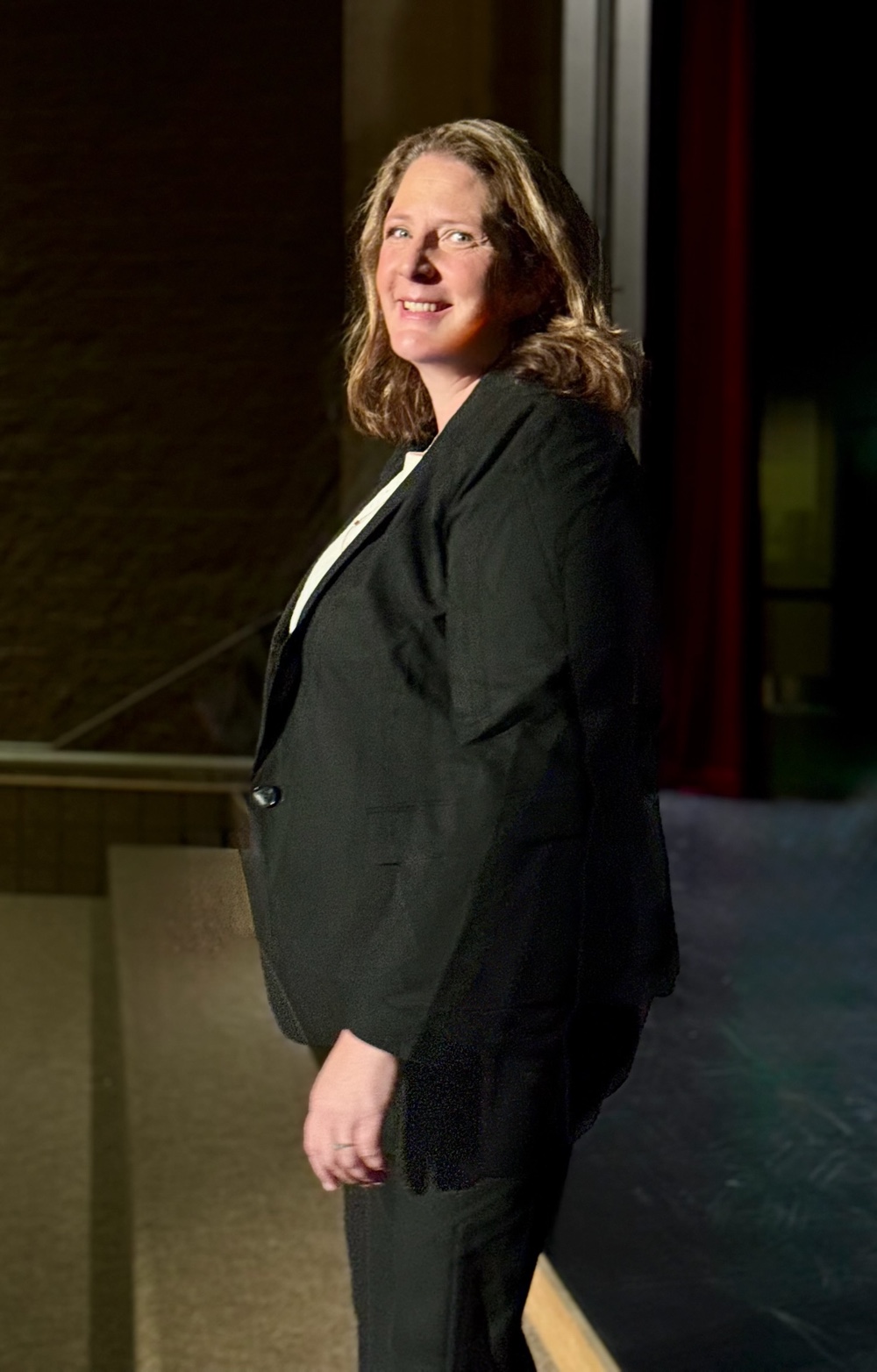 Sarah Mullen speaking to a crowd